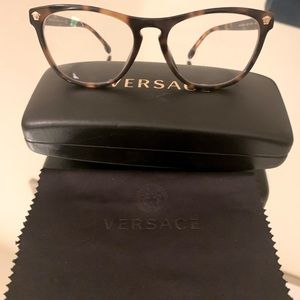 Versace Embossed Prescription Glasses Frame